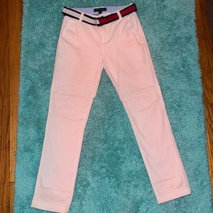 Tommy Hilfiger white casual pants size 18 with adjustable waist and belt 💥